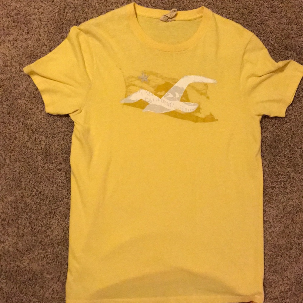 Yellow medium hollister shirt